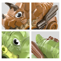 Robot T-Rex télécommandé programmable 2,4 G avec fonction de pulvérisation et lanceur de projectiles pour enfants, dinosaure télécommandé avec fonctions interactives