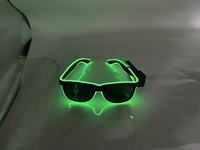Lunettes de soleil à obturateur lumineuses à led colorées El Wire Neon Lunettes de fête à led pour le festival
