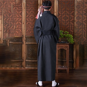 Peignoir de spa à manches longues, facile à porter, <span class=keywords><strong>yukata</strong></span>, vêtements de nuit, robe kimono traditionnelle japonaise pour hommes, costumes - Product Image 5