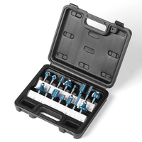 Ensemble de 15 embouts de routeur de 1/4 pouces à tige en carbure avec boîtier en plastique Kit d'outils pour le travail du bois