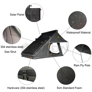 Carpa de Techo SNDN 4x4 para Overlanding, Impermeable para las Cuatro Estaciones, de Aluminio Rígido con Panel Solar - Product Image 5