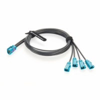 Câble d'extension coaxial RF original Rosenberger Mini FAKRA 4-en-1 mâle AMS11D-1M4Z5-Z vers FAKRA femelle 59Z113-000-Z Dacar 302-4