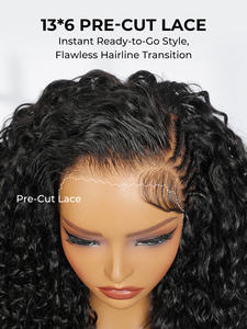 Parrucca Pronta all'Uso con Onde d'Acqua 13x6 HD Lace Front Preintrecciata e Senza Colla con Baby Hair e Attaccatura Pre-Plucked per Donne - Product Image 3