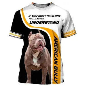 2024 novità personalizza la tua foto di animali da compagnia T-Shirt da uomo in morbido stile Bulldog francese con Design grafico T-Shirt dei pesi massimi