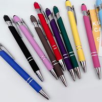 Vente directe d'usine métal aluminium stylo à bille écran tactile feutre pointe stylo avec impression de logo laser personnalisé