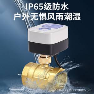 Vanne à boisseau sphérique électrique intelligente Late Memories en laiton 6 8 PPR25 normalement fermée AC220V étanche pour l'arrosage du bétail - Product Image 2