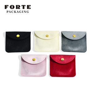 FORTE Custom Microfiber Flannelette Ring <b>Box</b> <b>Earrings</b> Bracelet Necklace Jewelry <b>Gift</b> Bag Velvet Material - Product Image 4
