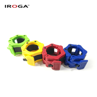 IROGA RJ-FA-15 50mm 2 pouces Colliers de serrage à dégagement rapide pour haltères en nylon (multicolores) Logo personnalisé disponible