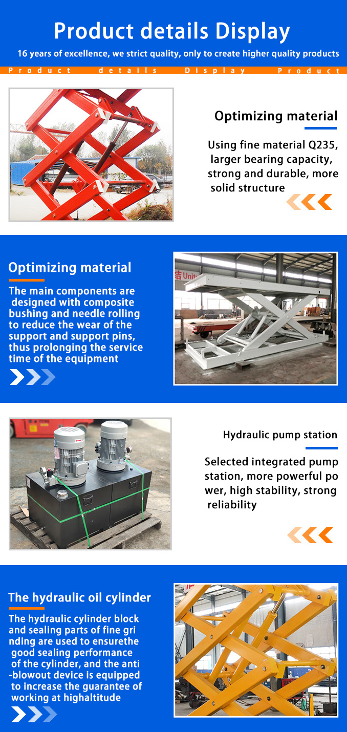 Heavy Duty 6M/MIN Hydraulic Scissor Lifting Table For Handling Bulky Materials