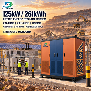 ระบบจัดเก็บพลังงานแสงอาทิตย์แบบออฟกริด Yixindian 125kW 261kWh พร้อมช่องต่อเครื่องกำเนิดไฟฟ้าสำหรับระบบไมโครกริดในงานเหมือง - Product Image 1