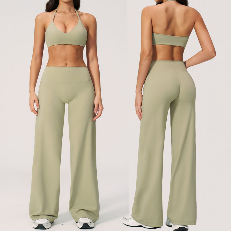 2026 Women's 2-Piece Yoga Set Quick Dry Lightweight Fitness Seamless Breathable Bra High Waist Butt Lift Sports Pants Solid