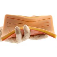 Almohadilla de Práctica de Sutura Cutánea Multivía, Módulo de Entrenamiento de Silicona para Práctica de Habilidades de Sutura, Uso en Enseñanza y Formación