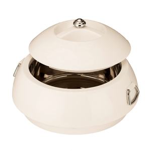 Casserole en acier de couleur rose clair avec matériau métallique en plastique KING - Product Image 2