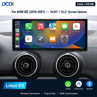 Autoradio Android Auto CarPlay sans fil Linux, lecteur DVD de voiture, système multimédia Navi pour AUDI 18-21 Q2, écran HD