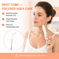 Nouveau Appareil Facial Haute Fréquence 4-en-1 de Soin de la Peau, Baguette de Massage pour le Visage, Machine de Thérapie Cutanée Darsonval