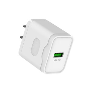 Cargador de viaje rápido SOMOSTEL QC3.0 18W 2 en 1 con cable USB para teléfonos móviles con enchufe estadounidense y europeo - Product Image 3