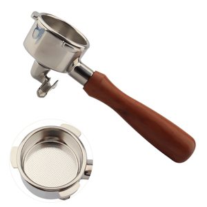Porte-filtre en acier inoxydable 304 à double bec verseur 54 mm, design moderne et luxueux, écologique, outils de barista pour café expresso - Product Image 5