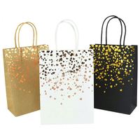 Vente en gros de sacs d'emballage en papier de luxe noirs chaussures vêtements imprimé logo personnalisé vêtement shopping cadeau bijoux emballage sac en papier