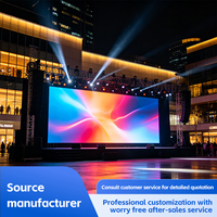 Layar LED Sewa P3.91 500*1000mm Kecerahan Tinggi Berbahan Aluminium Die Cast untuk Acara Panggung Indoor Outdoor, Video Wall LED