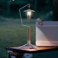 Support de lanterne de camping portable et lumineux - Trépied détachable à support triangulaire, étanche et multifonctionnel pour la randonnée et l'utilisation en extérieur