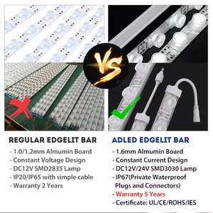 Bande LED d'éclairage latéral étanche SMD 3030 pour double boîte à lumière - Product Image 4