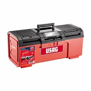 Boîte à outils Usag 641 Tc 595X281X260 mm en plastique portable avec couvercles, 2 compartiments, capacité jusqu'à 20l - Product Image 1