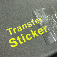 Autocollants de transfert UV personnalisés avec logo, adhésifs en vinyle métallique argenté pour l'image de marque des entreprises, qualité supérieure