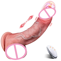Vibromasseur réaliste étanche en silicone souple écologique à 10 modes pour stimulation vaginale et du point G - Femme