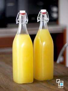 Bouteille en verre à <span class=keywords><strong>bouchon</strong></span> basculant <span class=keywords><strong>pour</strong></span> bouteille en verre transparent avec couvercle hermétique 25 Lait et vin 250 ml et 500 ml et 1000 ml Bouteille en verre carrée - Product Image 2