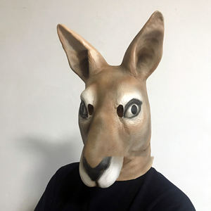 หน้ากากสัตว์ฮาโลวีนแบบสั่งทำ  หน้ากากแมว  หน้ากากยางสัตว์เหมือนจริงสำหรับผู้ใหญ่ - Product Image 3