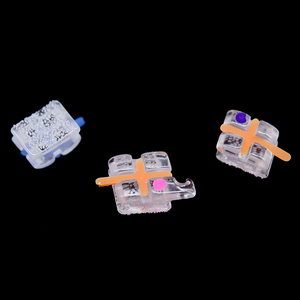 0.022/0.018 di bellezza alla moda staffe ortodontiche in ceramica zaffiro Roth/MBT/Edgewise staffa con indicatore - Product Image 2