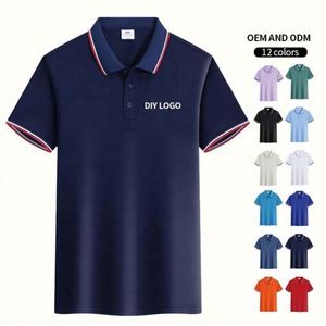 Custom Cheap Smooth Cool Fabric Poly Cotton Materials Polo T <b>Shirts</b> Short Sleeve Men's Polo <b>Shirts</b> - Product Image 2