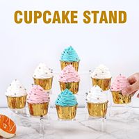 Présentoir en acrylique transparent pour jouet Risers Retail Stand Cupcake Stand Dessert Bijoux Figurines Stand