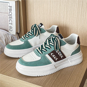 Baskets blanches à <span class=keywords><strong>semelle</strong></span> épaisse, respirantes et tendance pour l'automne, le printemps et l'hiver, polyvalentes - Product Image 2