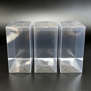 Caja de plástico PET rectangular transparente con tapa para exhibición de cosméticos - Product Image 6