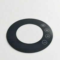 Cache-ventilateur industriel intelligent à commande tactile en verre trempé noir massif personnalisé avec dureté 9H et installation rapide