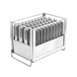Venta al por Mayor 40 Moldes de Acero Inoxidable con Punta Redonda para Paletas de Hielo Caseras de Cuatro Ranuras con Características Sostenibles Herramientas para Helado - Product Image 5