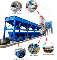 Centrale à béton Haigang 4800L avec contrôle automatique PLC, productivité 320m/h, moteur et engrenages pour usage commercial