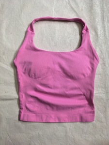 Cao đàn hồi vẻ đẹp trở lại chặt chẽ dài vest vuông cổ dây ba lớp vú Pad liền mạch tập thể dục hàng đầu cho cộng với kích cỡ-Yoga Top - Product Image 3