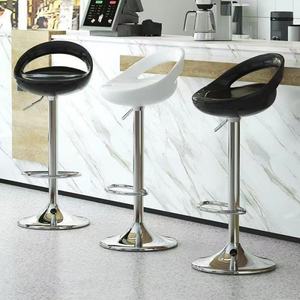 Comptoir de <span class=keywords><strong>caisse</strong></span> rond moderne et économique pour hôtel, en plastique, style américain, avec tabouret haut blanc - Product Image 6