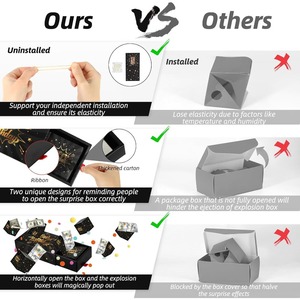 Caja de Regalo Sorpresa de Cumpleaños, Caja de Regalo Explosiva con Diseño Pop-up, Caja de Dinero para Cumpleaños, se puede personalizar según sus necesidades - Product Image 4