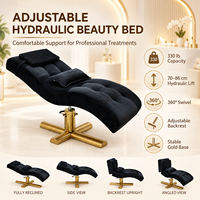 Table de massage hydraulique réglable pour esthéticienne, chaise de beauté inclinable pour salon de beauté, tatouage et spa