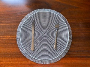 Vàng Blingbling Vòng rìa biên giới bảng placemat cho Giáng sinh cho phòng ăn nhà bếp đám cưới - Product Image 4