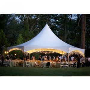 Tente Pagode à Structure en Aluminium Haute Performance 3x3 4x4 5x5, Gazebo Extérieur en Toile avec Câbles Transversaux pour Fêtes, Cours et Parcs, en Polyester - Product Image 3