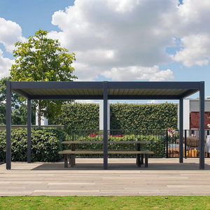 Porte coulissante en verre <span class=keywords><strong>pour</strong></span> <span class=keywords><strong>serre</strong></span> bioclimatique en aluminium avec revêtement en poudre <span class=keywords><strong>pour</strong></span> jardin, gazebo, tonnelles, pergola, <span class=keywords><strong>balcon</strong></span>, <span class=keywords><strong>terrasse</strong></span>, LED - Product Image 2