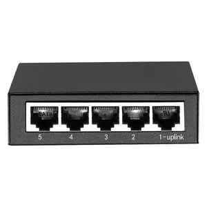 5 porte 10/100/1000Mbps Switch di rete Ethernet RJ45 veloce gestito o Switch Ethernet Gigabit Non gestito