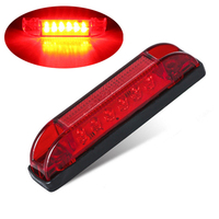 4 "10cm Ultra Thin 6 LED Utility Light Bar Sealed Marine Boat Lights Trailer Car RV Camper Pickup Side Marker Dome Light