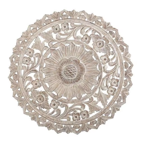 Décorations murales rondes en MDF sculpté – Accent décoratif élégant pour salons, salles à manger et entrées – Vente en gros - Product Image 4