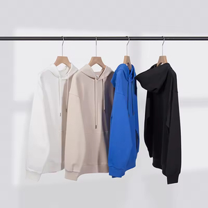 <b>Men's</b> Hoodies Sweatshirts Heavyweight <b>Pullover</b> Streetwear 100% Cotton Puff Printing Custom Oversized Hoodie for <b>Men</b> - Product Image 3