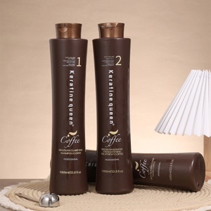 Tratamiento Profesional de Keratina Brasileña 2 en 1 con Tecnología Nano Sin Irritación, Fórmula de Salón Sin Silicona para Cabello Rizado Fácil de Peinar - Product Image 1
